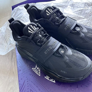 黑色颗粒感扁形鞋带适配ANTA欧文一代黑武士KAI 1低帮篮球鞋鞋绳