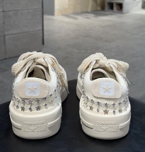 适配帆布鞋1970s匡威UU厚底鞋鞋链鞋带饰品后跟链钻链鞋子diy配件