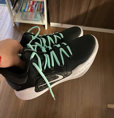 适配Nike Hyperdunk X Low HD2018黑白实战篮球鞋腰果花椭圆鞋带