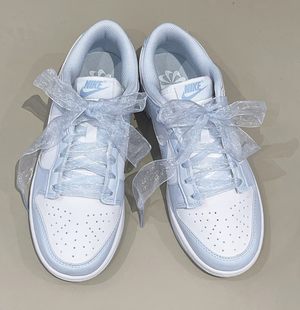 雪纱丝绸鞋带适配德训鞋diy耐克dunk芭蕾风仙女风aj糖果色af1鞋带