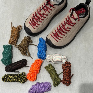适配KEEN Jasper浅棕色跳点鞋带多色通用配饰鞋绳nb204/nb联名miu