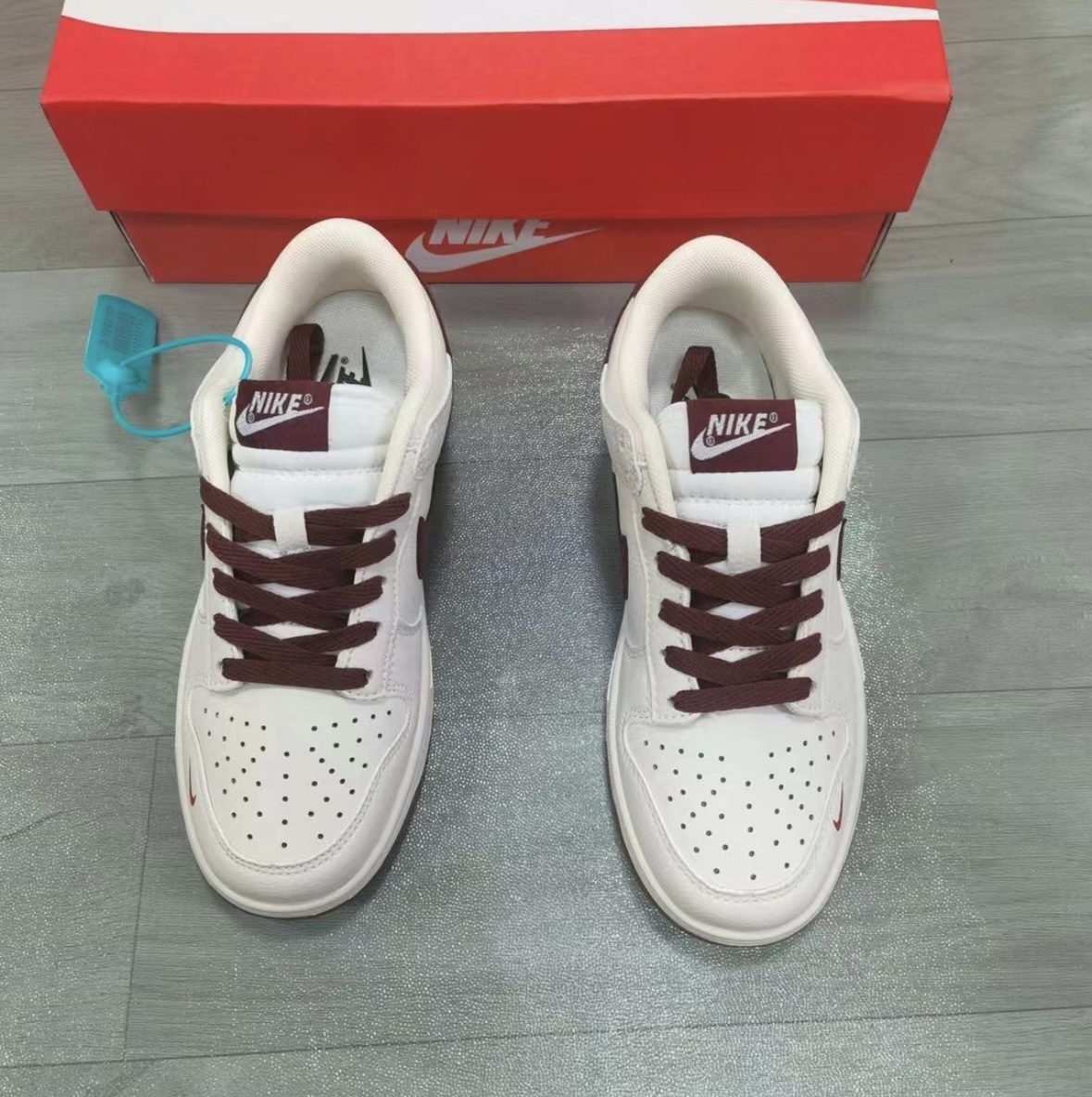 适配Nike Dunk Low低帮板鞋白酒红色扁形鞋带 aj1空军一号af1鞋绳