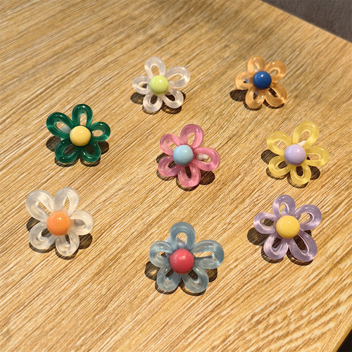 韩版高级感镂空不规则花朵鞋带扣老爹鞋德训鞋装饰DIY多巴胺配饰