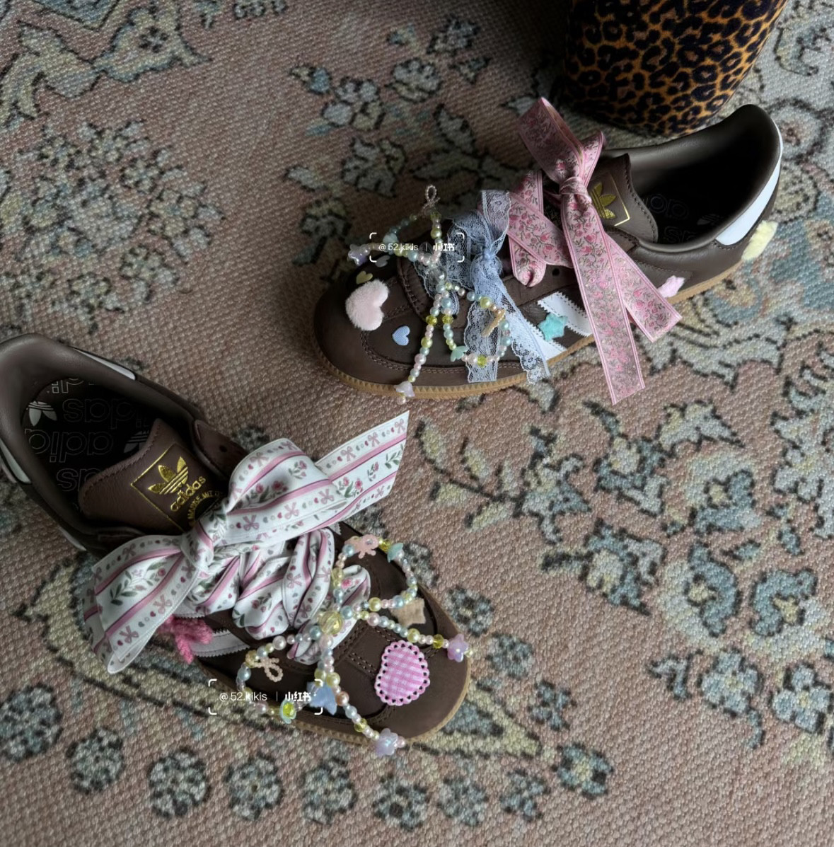 2.5厘米格子鞋带diy多巴胺风格ins苏格兰布条鞋带帆布鞋皮鞋鞋带