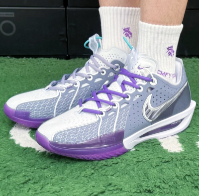 适配Air Zoom GTCut3低帮篮球鞋蓝灰椭圆紫色浅灰半圆鞋带鞋绳子