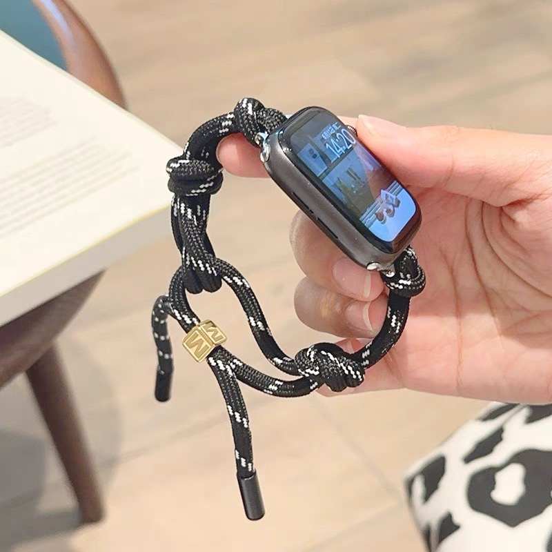 miu风手绳iwatch8表带s9手表applewatch9编织s8ssesultra运动数码