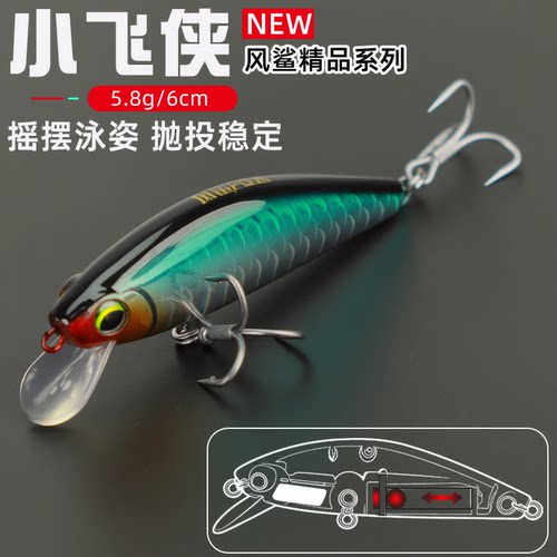5.8克泛用款远投颤沉专攻鲈鱼