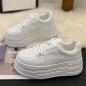 小个子增高6cm厚底小白鞋 学生软弹舒适百搭板鞋 女2026年春季 新款