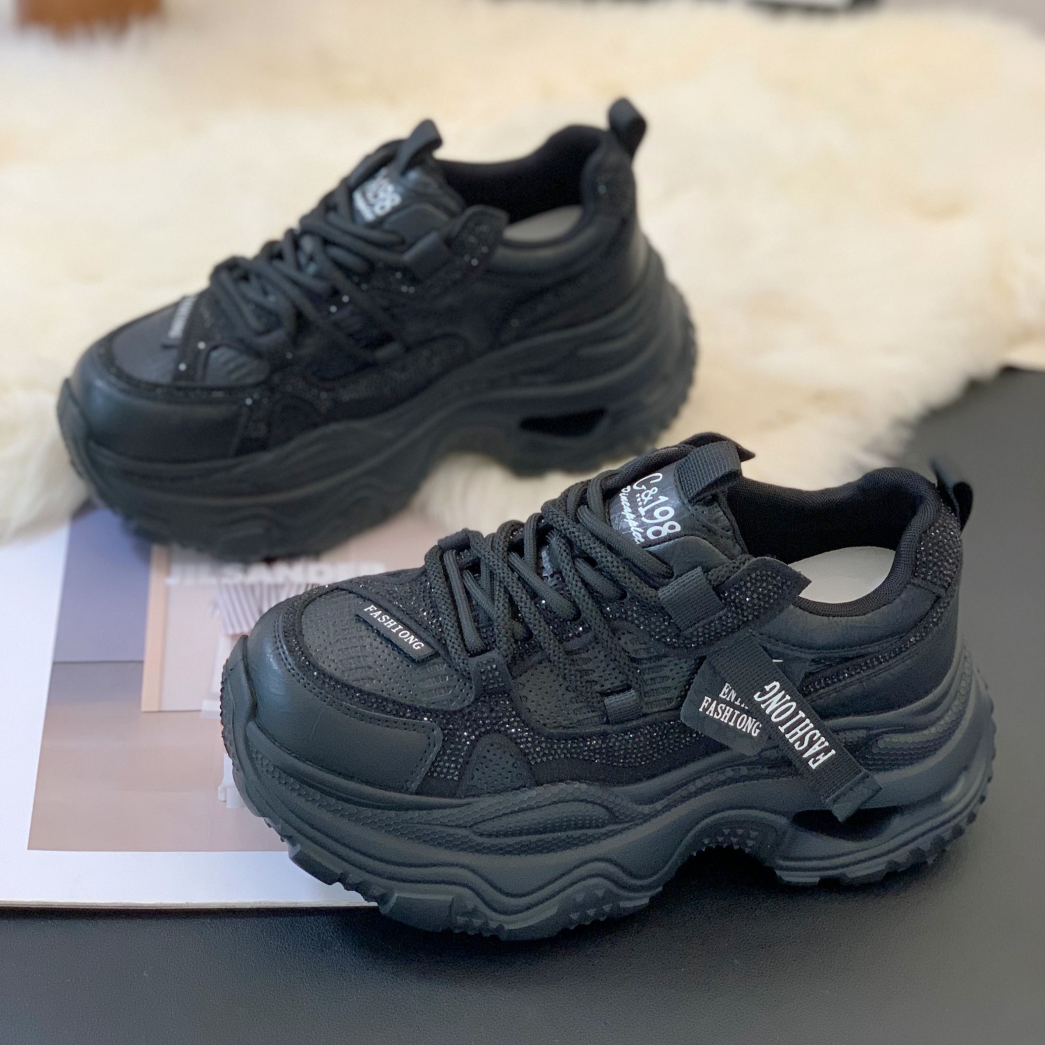 时尚厚底ins潮百搭超火老爹鞋