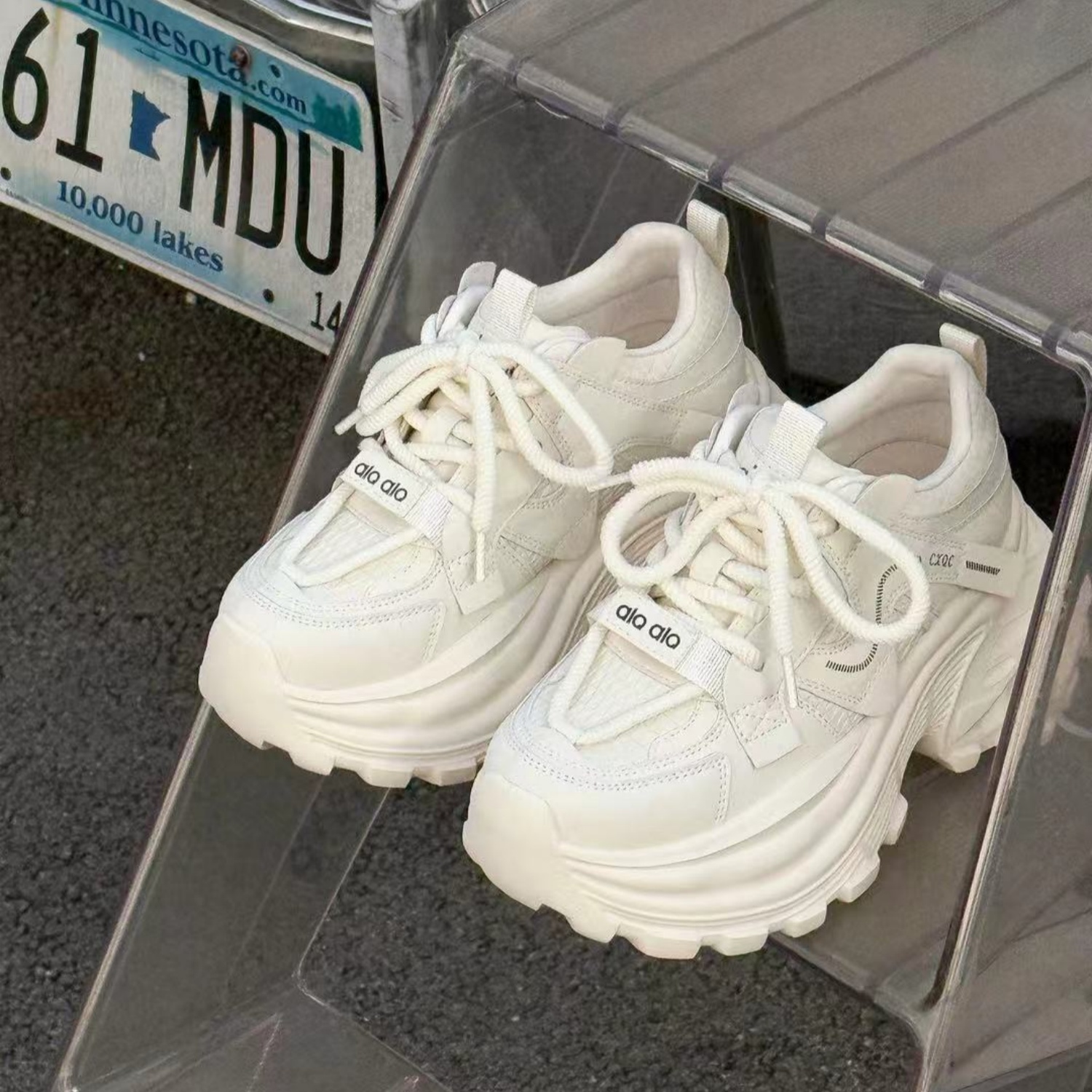 超火时尚加绒厚底百搭时髦老爹鞋