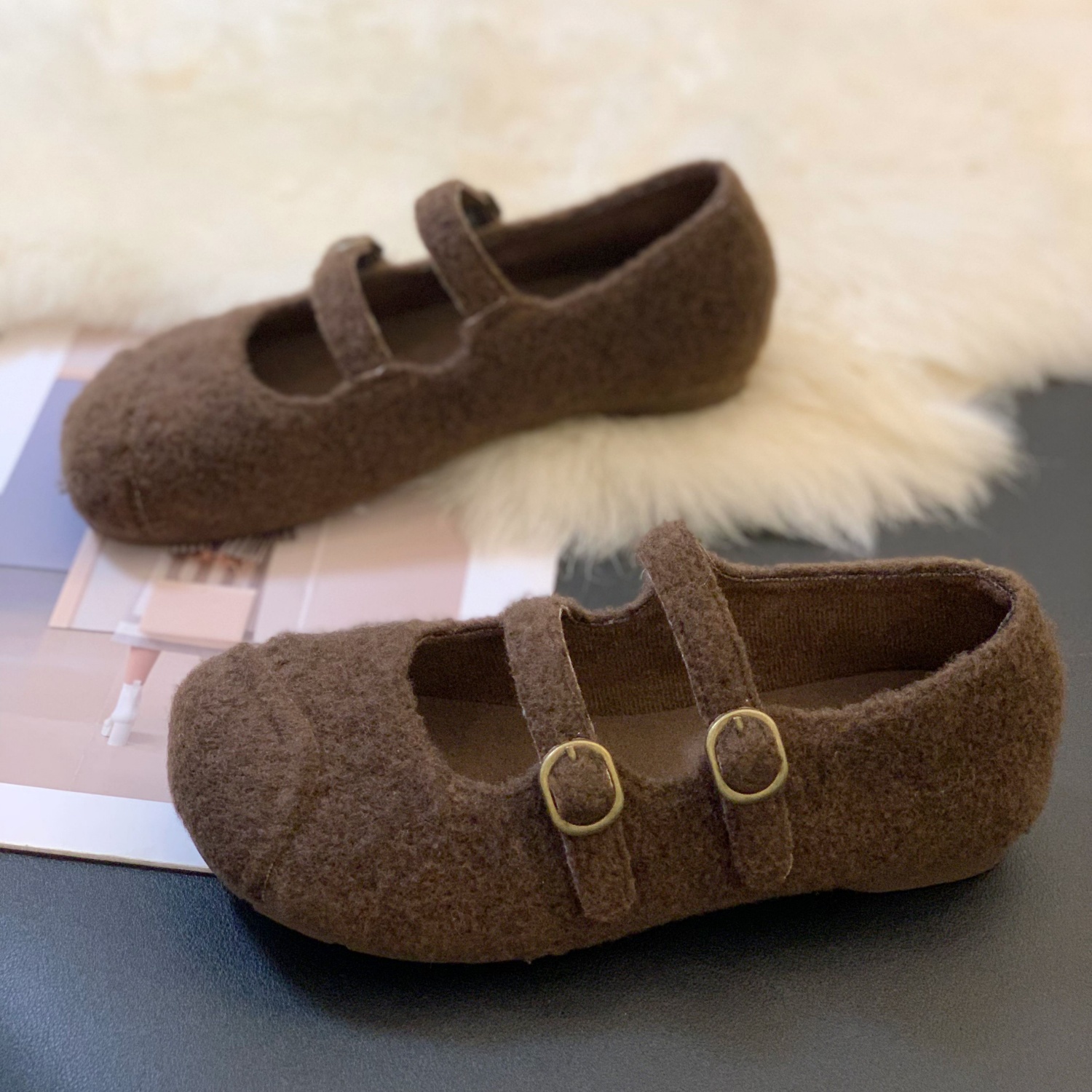 复古时尚超火百搭舒适双扣勃肯鞋