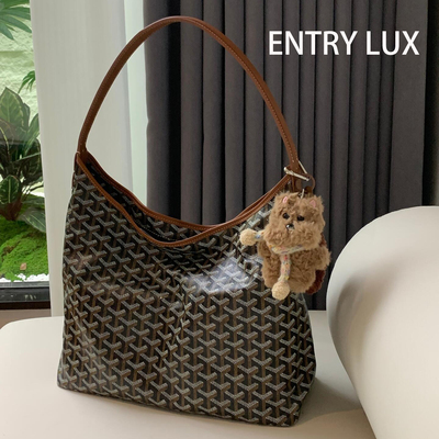 头层小牛皮狗牙hobo单肩腋下包