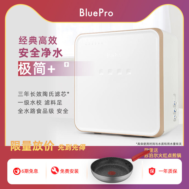 Bluepro博乐宝厨房无桶陶氏反渗透大通量家用饮用净水器自来水C03