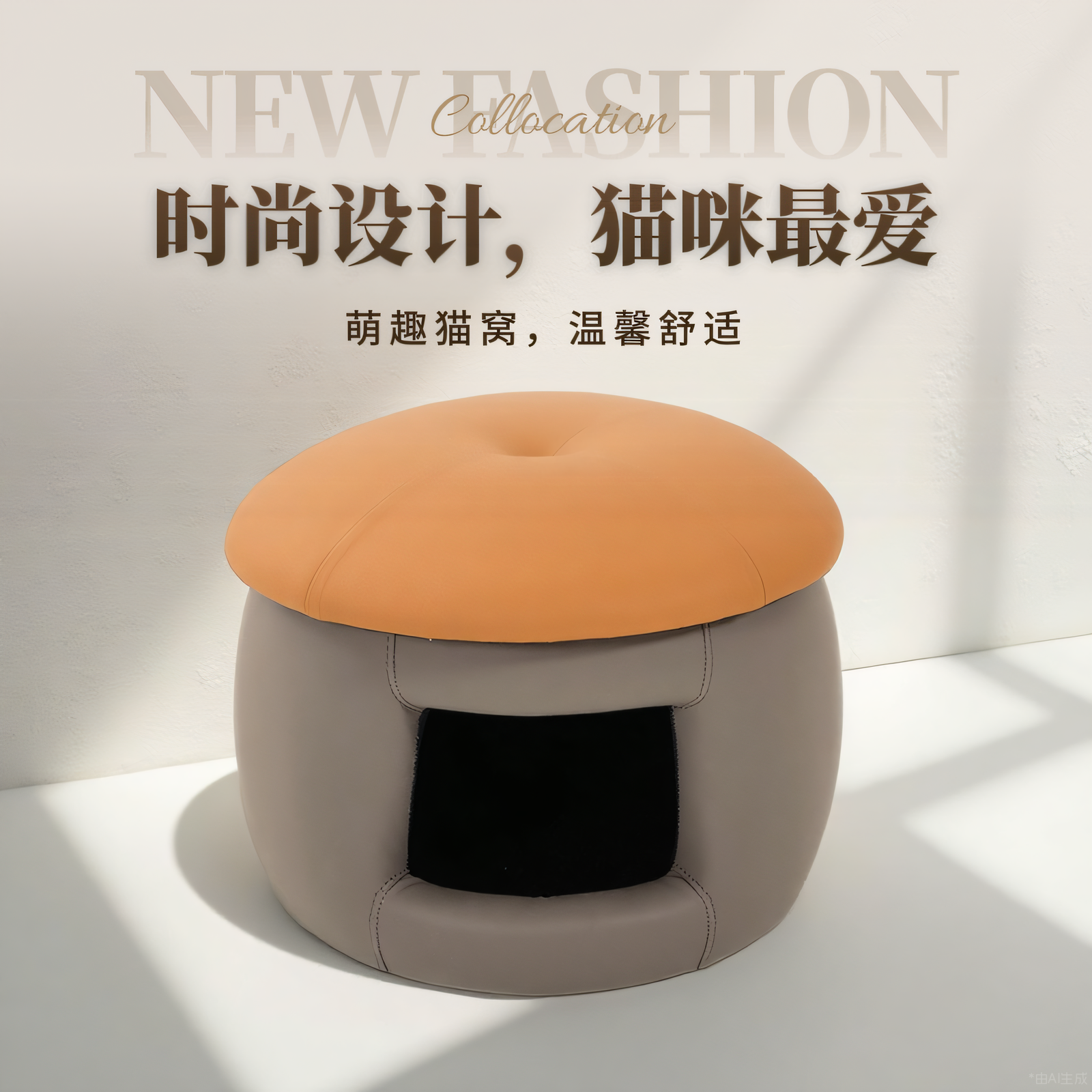 路易丹尼简约蘑菇凳猫窝矮凳