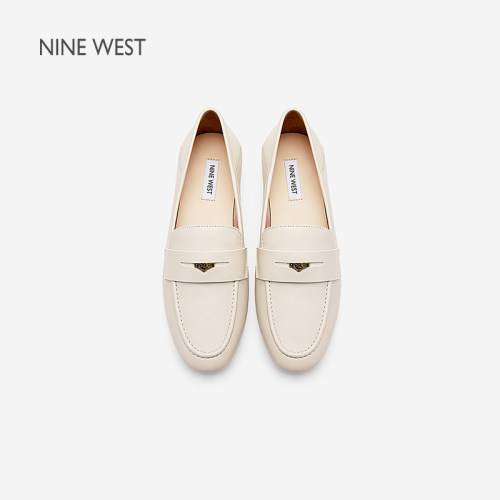 NineWest/玖熙平底乐福鞋可踩脚
