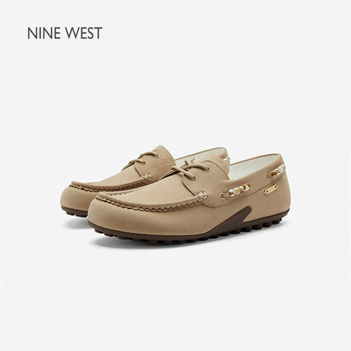 NINEWEST玖熙真皮厚底袋鼠鞋