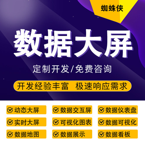 数据大屏可视化数据看板定制开发实时数据展示大屏驾驶舱BI仪表盘