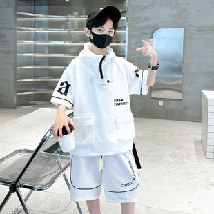 全棉纯棉童装男童夏装套装2026新款短袖运动男孩夏款中大童夏季酷