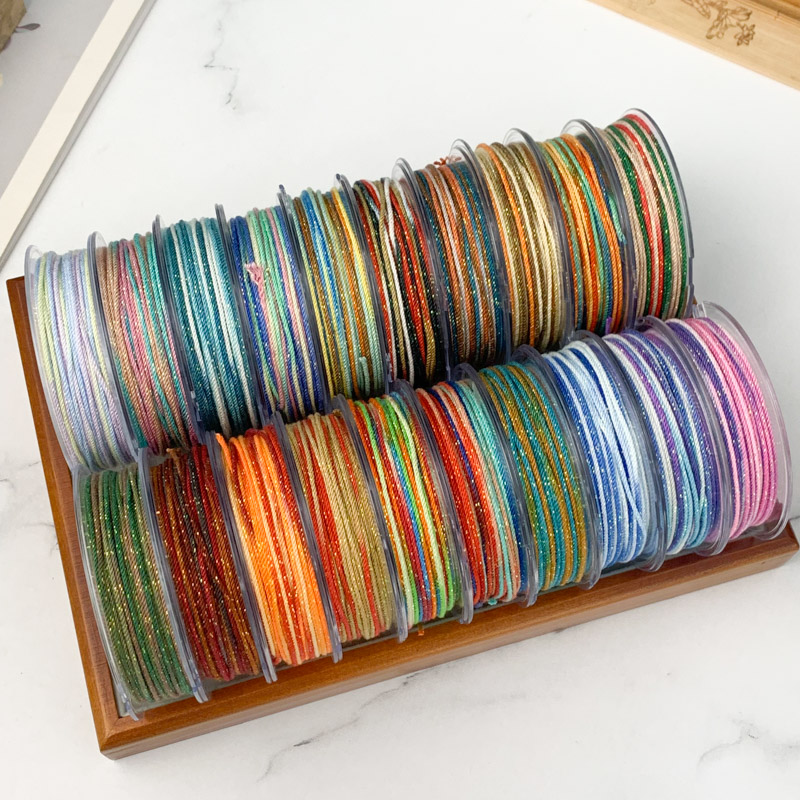 藏式1.2mm星空段染手搓棉线