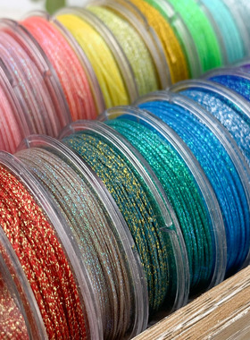 0.5洒金宽扁蜡线10米装手工编织吊坠包石macrame手链编绳diy线材