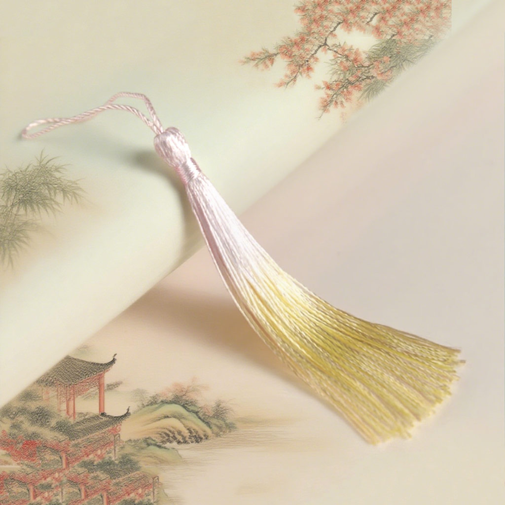 8cm渐变色书签小流苏穗子挂饰