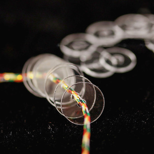 文玩串珠专用超薄透明隐形硅胶隔片手串配件珠子防磨损保护隔垫