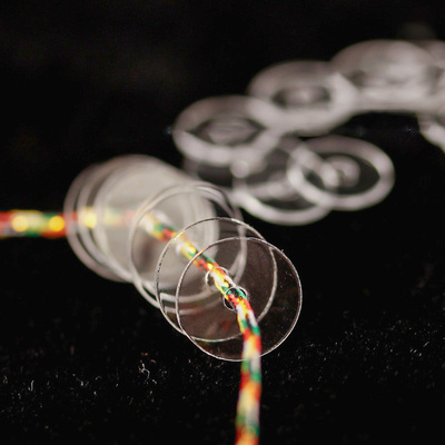 文玩串珠专用超薄透明隐形硅胶隔片手串配件珠子防磨损保护隔垫