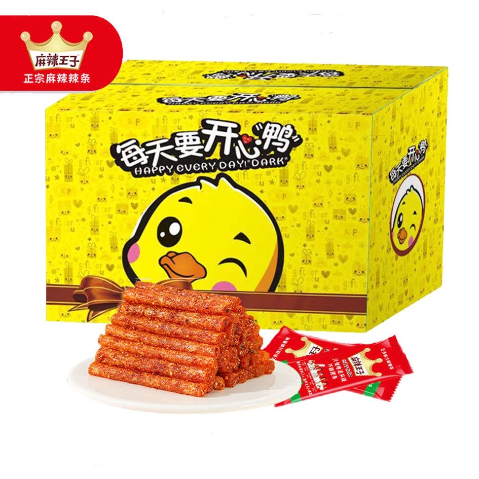 麻辣王子辣条520g礼盒网红辣条面筋怀旧休闲食品批发麻辣味零食