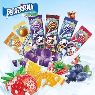 阿尔卑斯棒棒糖15支网红儿童牛奶水果硬糖小零食喜糖果批发特价