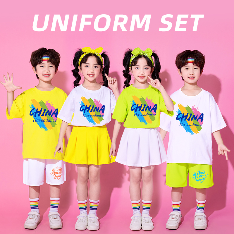 六一儿童啦啦队演出服毕业季班服