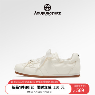 芭蕾德训鞋 ACUPUNCTURE 爱克佩特圈A2026春新款 时尚 女方头泡芙鞋