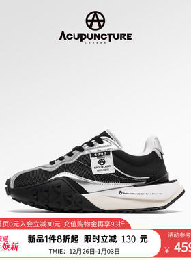 ACUPUNCTURE/爱克佩特圈A秋新款休闲慢跑鞋女厚底增高运动情侣鞋