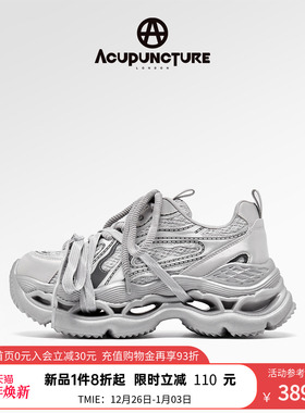 ACUPUNCTURE/爱克佩特圈A潮牌运动休闲老爹鞋女厚底增高透气减震