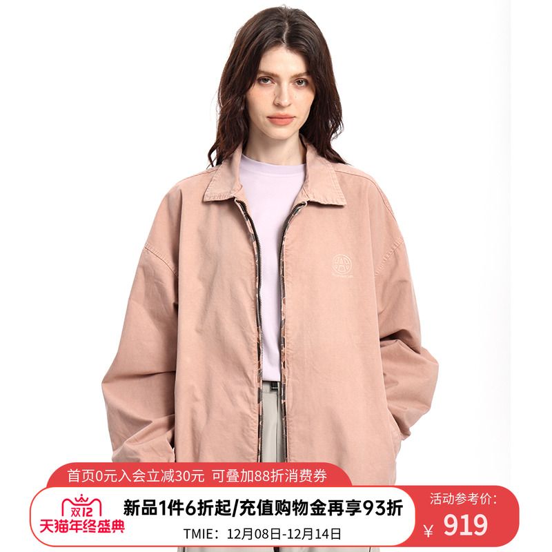 ACUPUNCTURE爱克佩特潮牌翻领做旧风休闲夹克外套