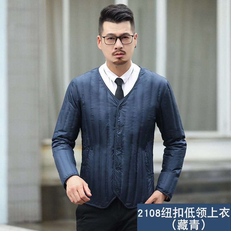 鸭鸭新款羽绒内胆男士轻薄修身加羽绒服