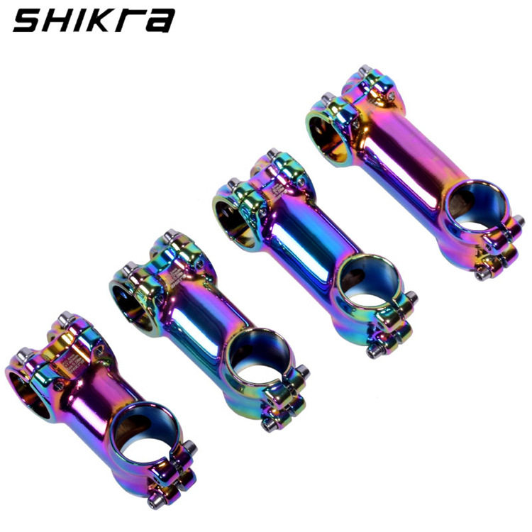 shikra公路自行车短把立山地车31.8*60mm炫彩7度立管70/80/90龙头