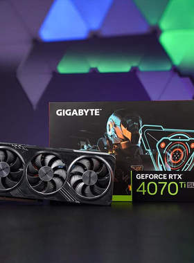 技嘉魔鹰 GeForce RTX 4070TiS Gaming OC16GD游戏流畅电竞显卡