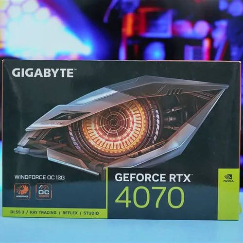 技嘉  GV-N4070WF3OCV2-12GD风魔电竞游戏专业独立显卡
