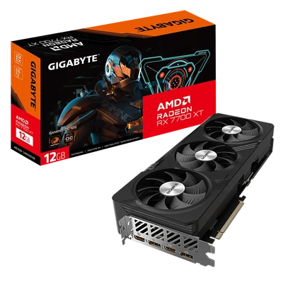 技嘉RX7700XT GAMING OC12G电竞显卡 风之力散热系统/RGB/双 BIOS