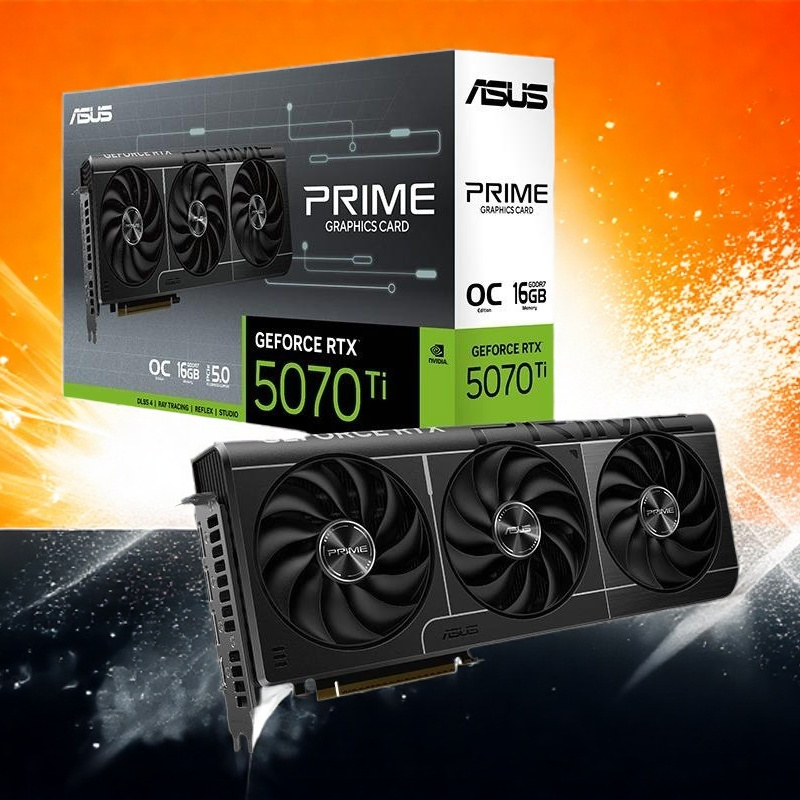 华硕PRIME-RTX5070TI-O16G大师系列台式机游戏显卡