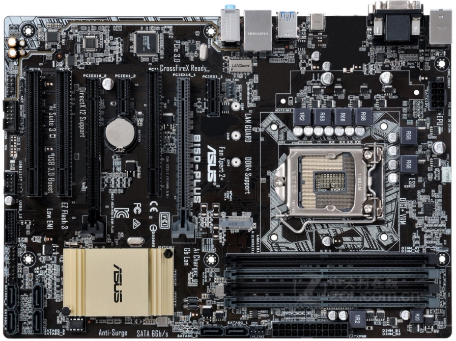 Asus/华硕 B150-PLUS 台式机主板支持LGA1151 针脚 DDR4 库存