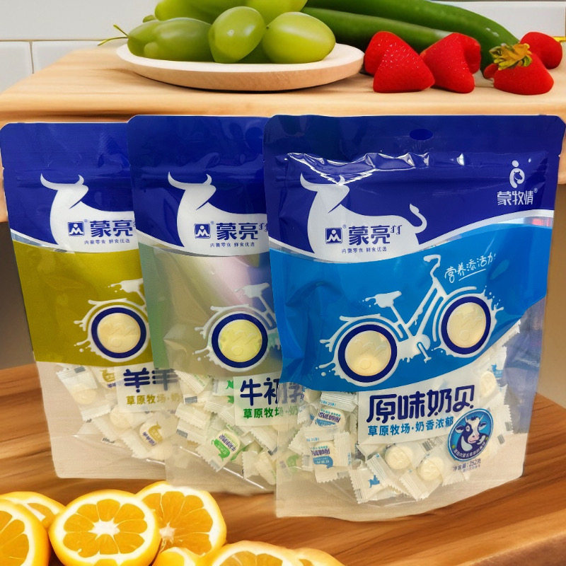 蒙亮牛初乳奶贝252g独立包装奶片