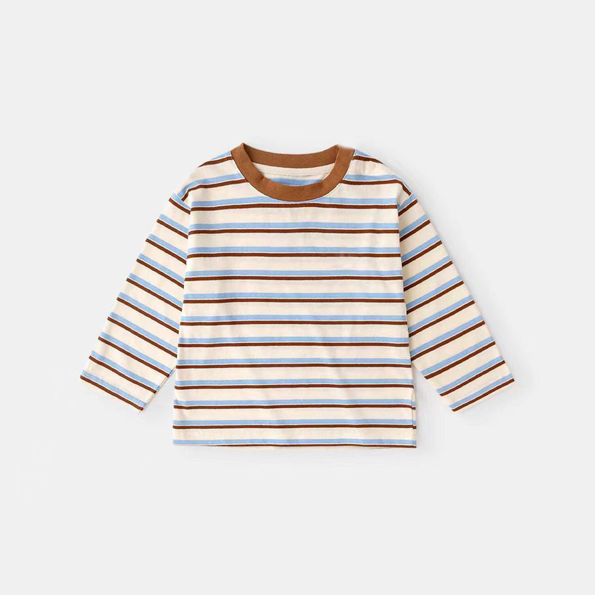 儿童长袖单件衣服t恤纯棉棉男童上衣女宝a类纯棉新款卡通潮童