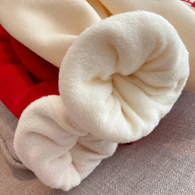 圣诞节男童童装2023新款雪人红色长袖卫衣纯棉洋气儿童秋装上衣服