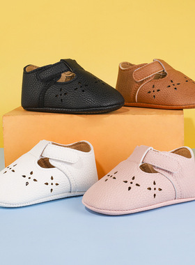 0-1岁女男学前学步鞋婴儿鞋宝宝鞋魔术贴透气软底防掉单鞋防滑