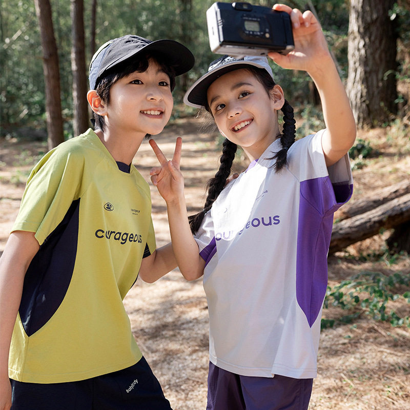 童装儿童短袖夏季薄款透气2026男童女童冰感新款t恤半袖