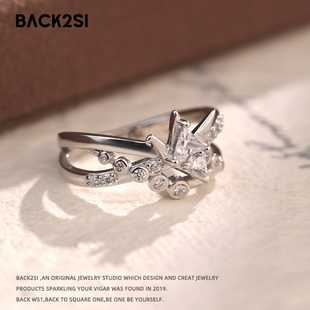 【Back2s1原作高定】925纯银夏以昼同款婚戒cos定制闭口戒指礼物