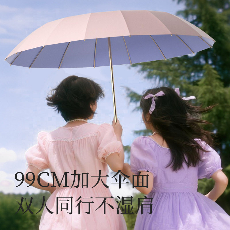 抖音32骨彩胶遮阳伞新中