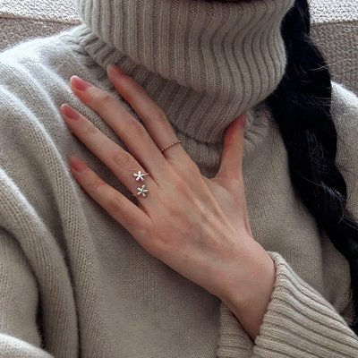 开口食指戒冷淡风高级感指环