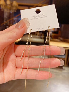 超仙长款耳链流苏耳线2025年新款潮耳环气质百搭耳坠耳饰女高级感